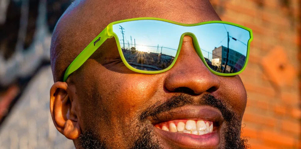 Goodr Naeon Flux Capacitor Sunglasses - Polarized UV Protection for Running, Cycling & Outdoor Sports - Stylish & Lightweight for Men & Women