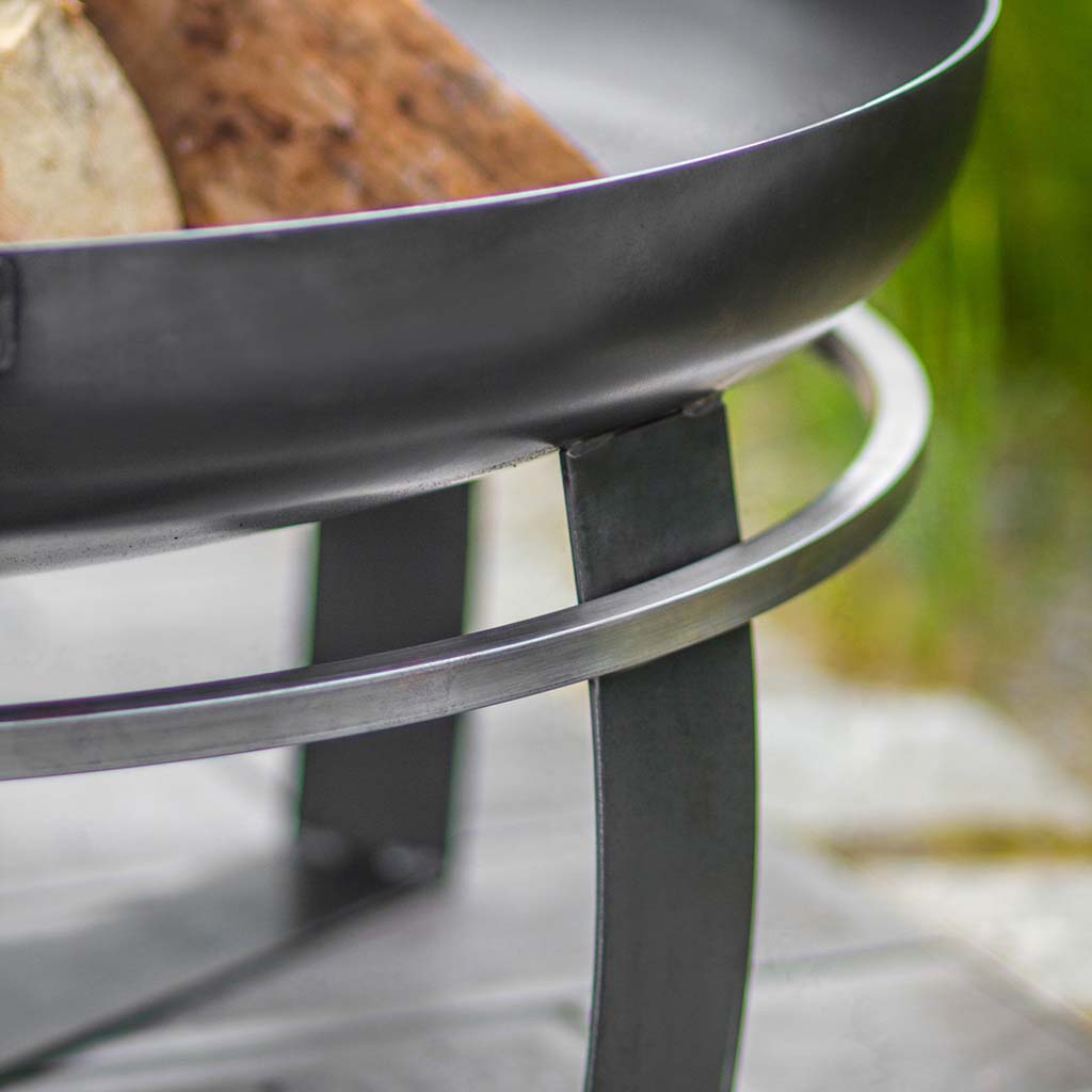 Good Directions Cook King Viking 23.5 Inch Fire Bowl - Outdoor Fire Pit for Patio, Backyard, and Camping - Perfect for Roasting Marshmallows and Gathering Around