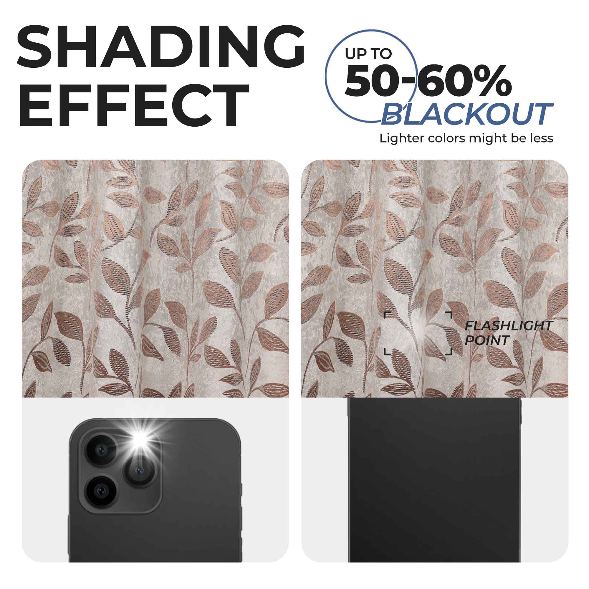 Machine Washable Blackout Curtains Set of 2 - Thermal Insulated Room Darkening Window Drapes for Bedroom & Living Room | Noise Reducing & Energy Saving Home Decor