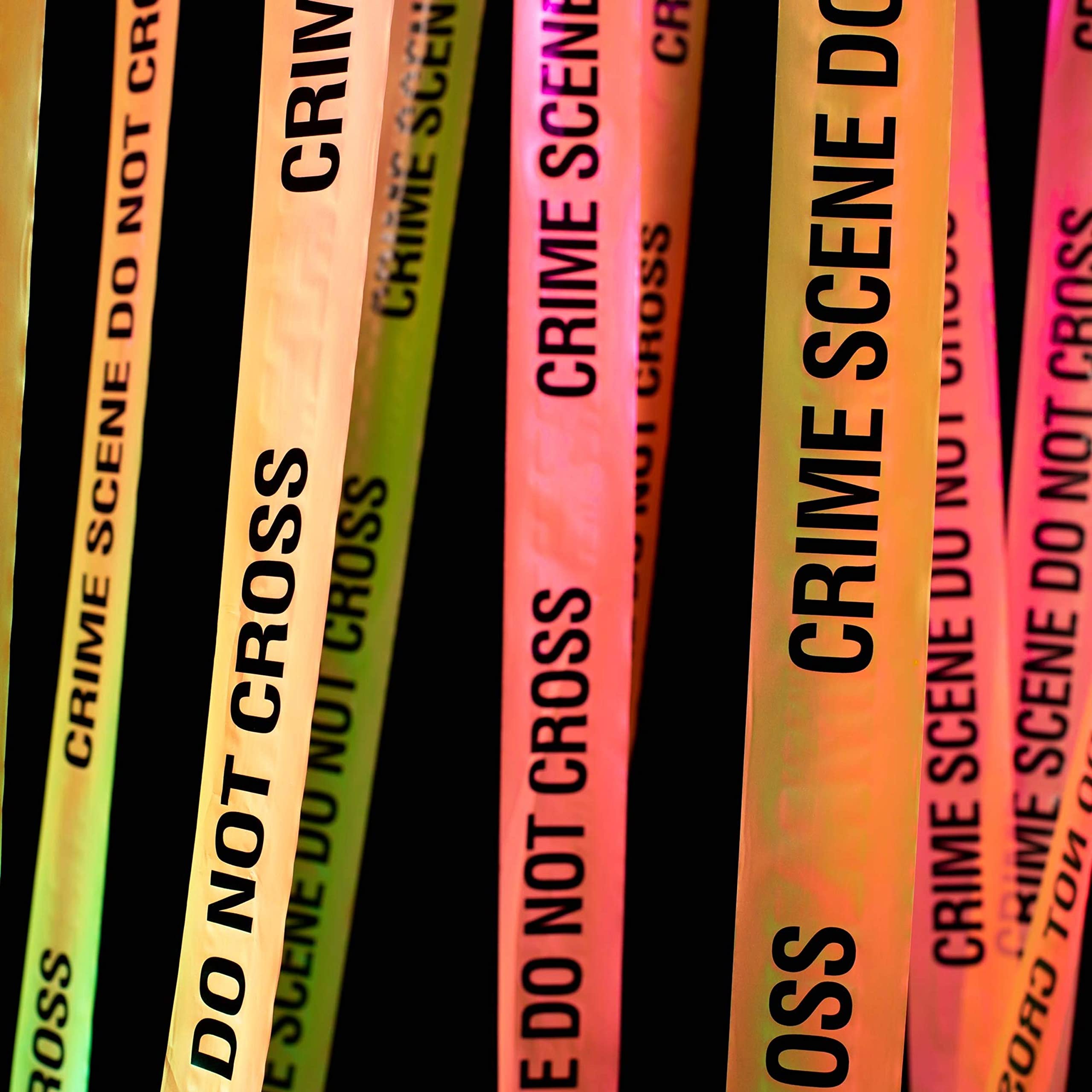 Caution Police or Biohazard High Visibility Tape - 1000 Ft Roll for Halloween Decorations, Haunted Houses, Crime Scene Props & Party Supplies | Perfect for Yard Décor, Themed Parties & DIY Projects