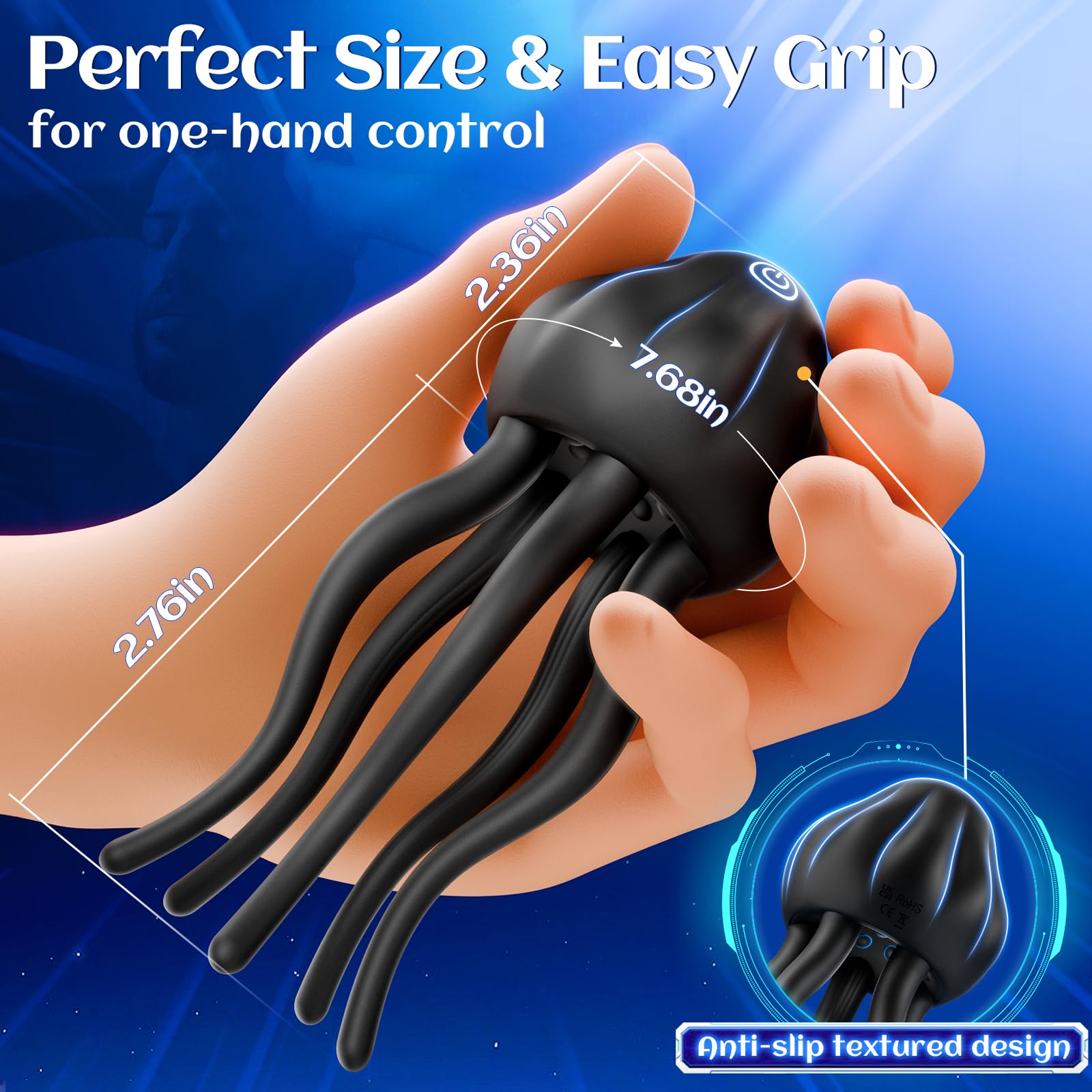 Premium Male Sex Toys - EINSEO Penis Vibrator with 10 Vibration Modes, Masturbation Sleeve for Men | Realistic Stroker for Penis, Clit & Nipple Stimulation | Adult Toy for Solo Play & Couples (Great for Spicing Up Relationships & Enhancing Intimacy)