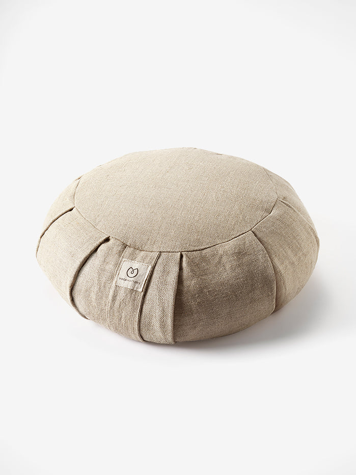 Organic Hemp Buckwheat Zafu Meditation Cushion for Yoga & Zen Practice - Natural Comfort for Home, Studio & Outdoor Meditation