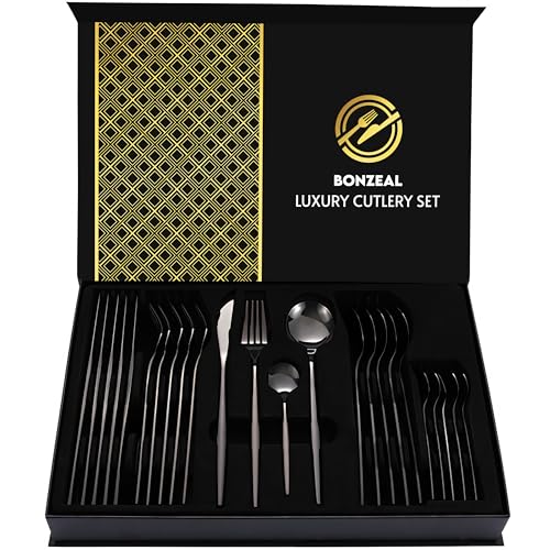 Black Cutlery Set