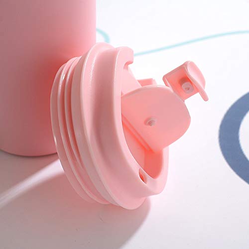 Premium Stainless Steel Travel Mug - 13oz Double Wall Vacuum Insulated Tumbler with Leak-Proof Lid (Pink) - Keeps Drinks Hot/Cold for Hours - Perfect for Commuting, Camping & Office Use