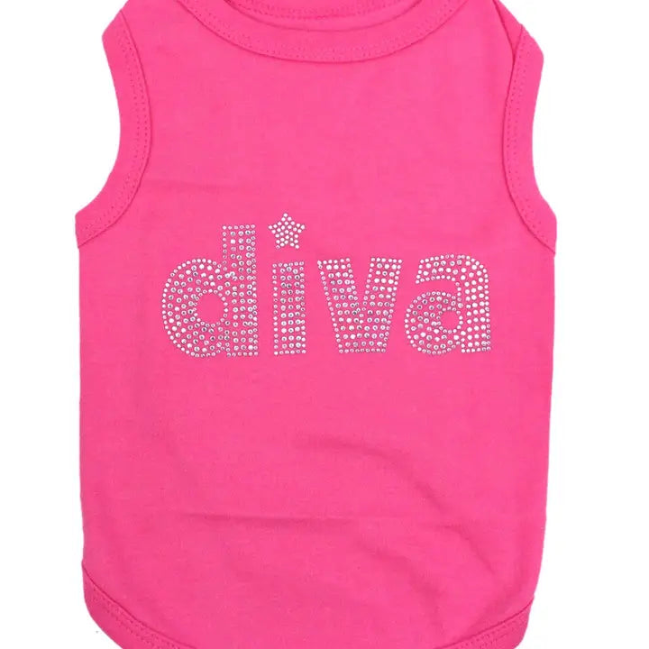 Diva Dog T-Shirt for Small & Medium Dogs - Cute Pet Apparel for Fashionable Pups - Perfect for Birthdays, Parties & Daily Walks