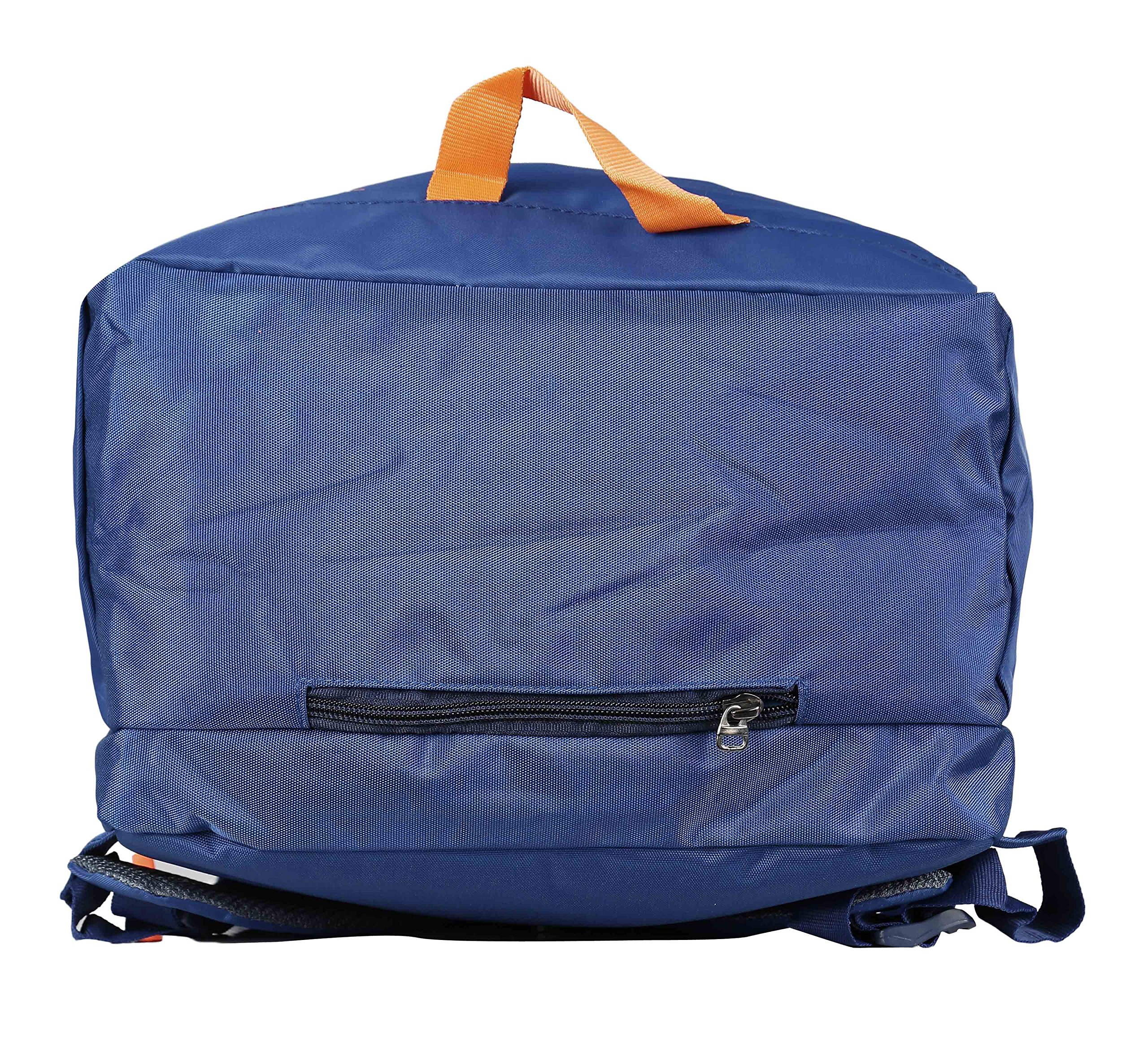 FabSeasons Unisex High-Density Polyester Printed Blue Backpack with Reflective Patch - Waterproof Laptop Bag for School, College, Office & Travel - Includes Rain Cover & Laptop Compartment | Perfect for Commuting, Hiking & Daily Use