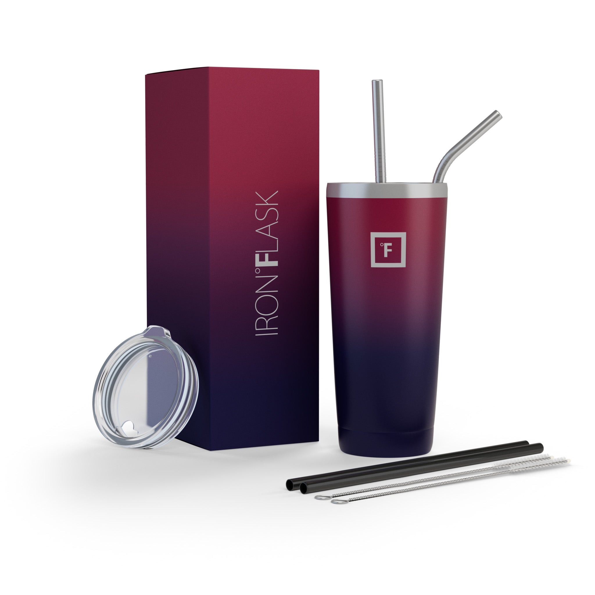 24 Oz Classic Tumbler with Lid and Straw - Insulated Stainless Steel Travel Mug for Hot & Cold Drinks - Perfect for Coffee, Tea, Water - Ideal for Office, Gym, Camping, and Commuting