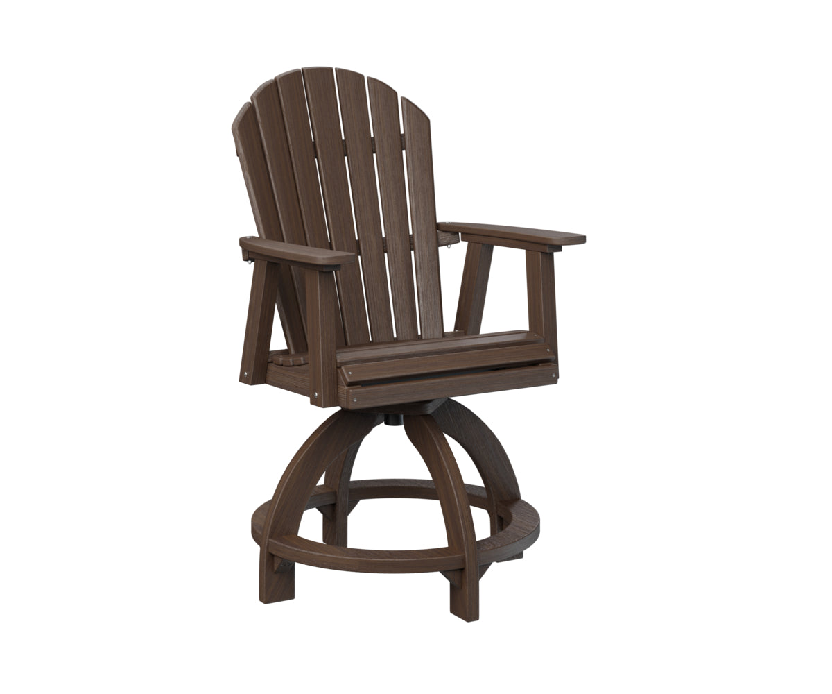 Berlin Gardens Comfo Back Swivel Counter Chair - Adjustable Height Bar Stool for Kitchen Island, Breakfast Nook & Home Decor - Comfortable Modern Seating for Dining & Entertaining