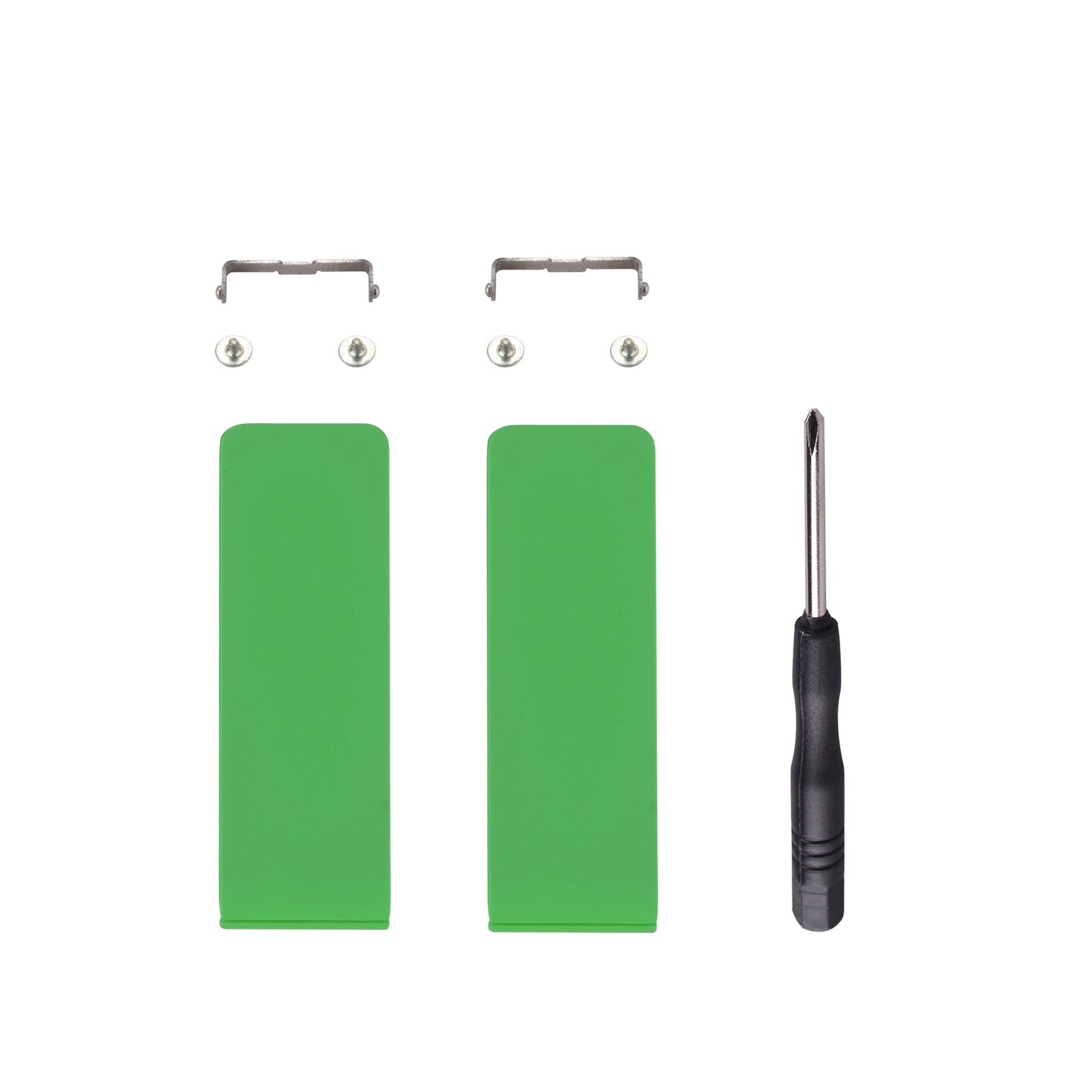 eXtremeRate 2 Sets Replacement Kickstand for Nintendo Switch Console - Lime Green - Durable Gaming Accessories for Enhanced Handheld Play & Travel Use