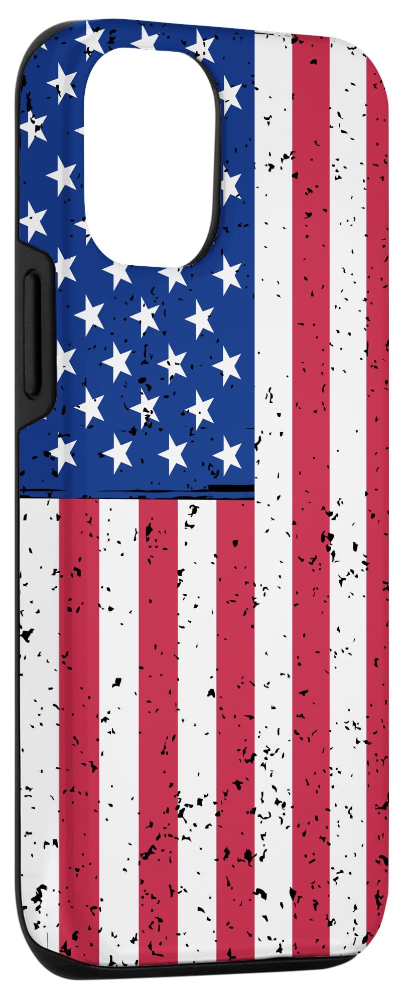 Vintage American Flag iPhone 12/12 Pro Case - Patriotic Red White & Blue US Flag Design | Perfect for 4th of July, Memorial Day & Patriotic Events (Compatible with iPhone 12 & 12 Pro)