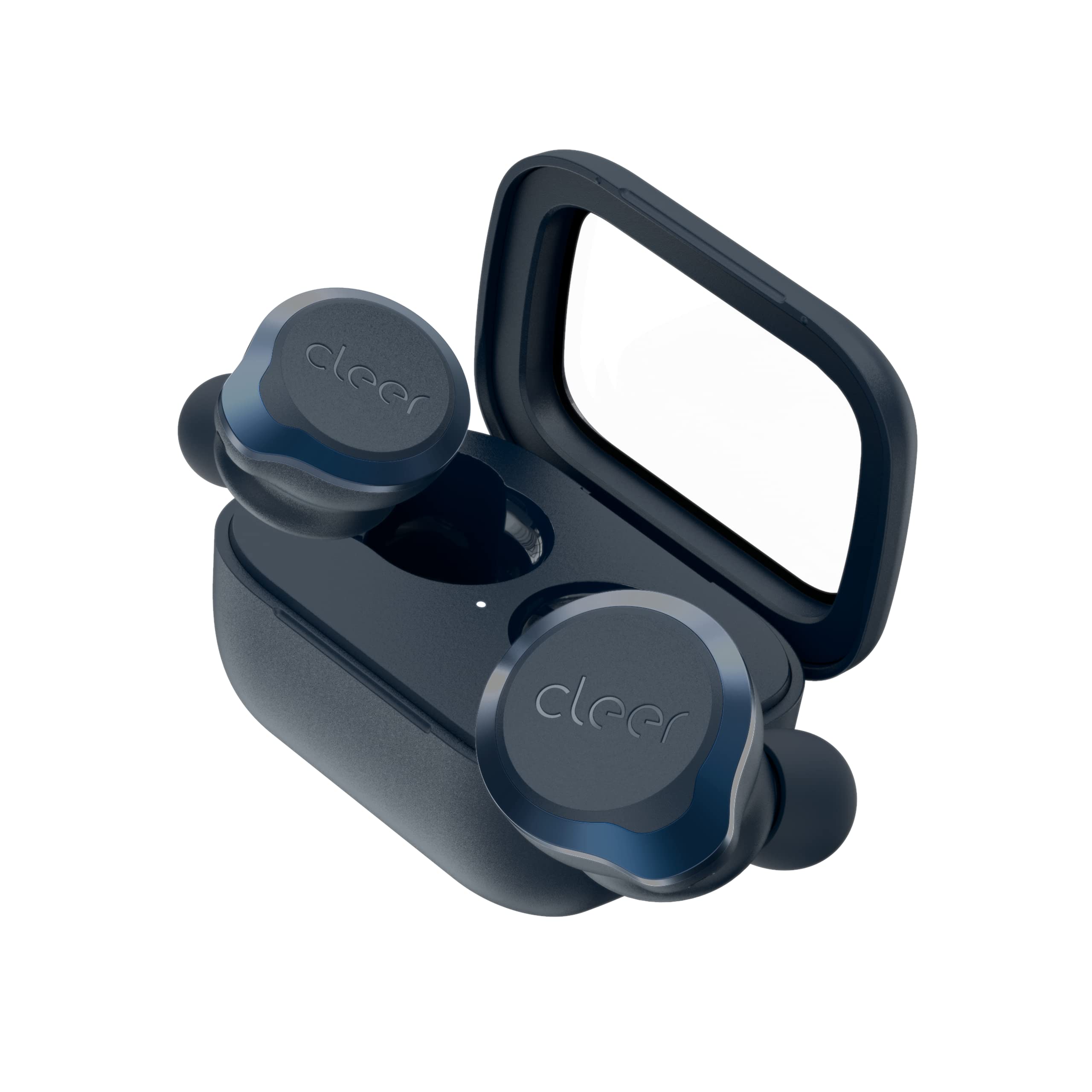 Cleer Audio Ally Plus II True Wireless Noise Cancelling Earbuds - 33H Battery, Bluetooth 5.0, Smart Touch Controls with Cleer+ App (Midnight Blue) | Perfect for Workouts, Commuting & Travel