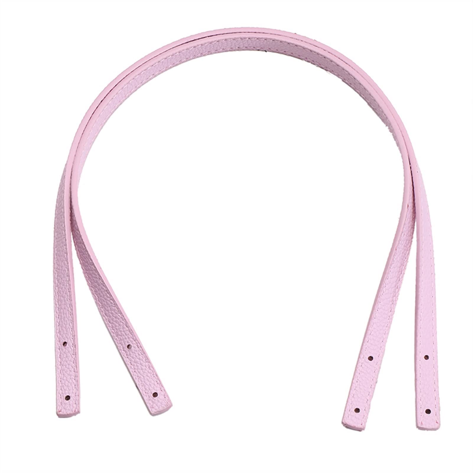 2-Piece Detachable PU Leather Shoulder Bag Belt - DIY Replacement Handbag Strap for Women (Pink) - Perfect for Travel, Work, and Everyday Use