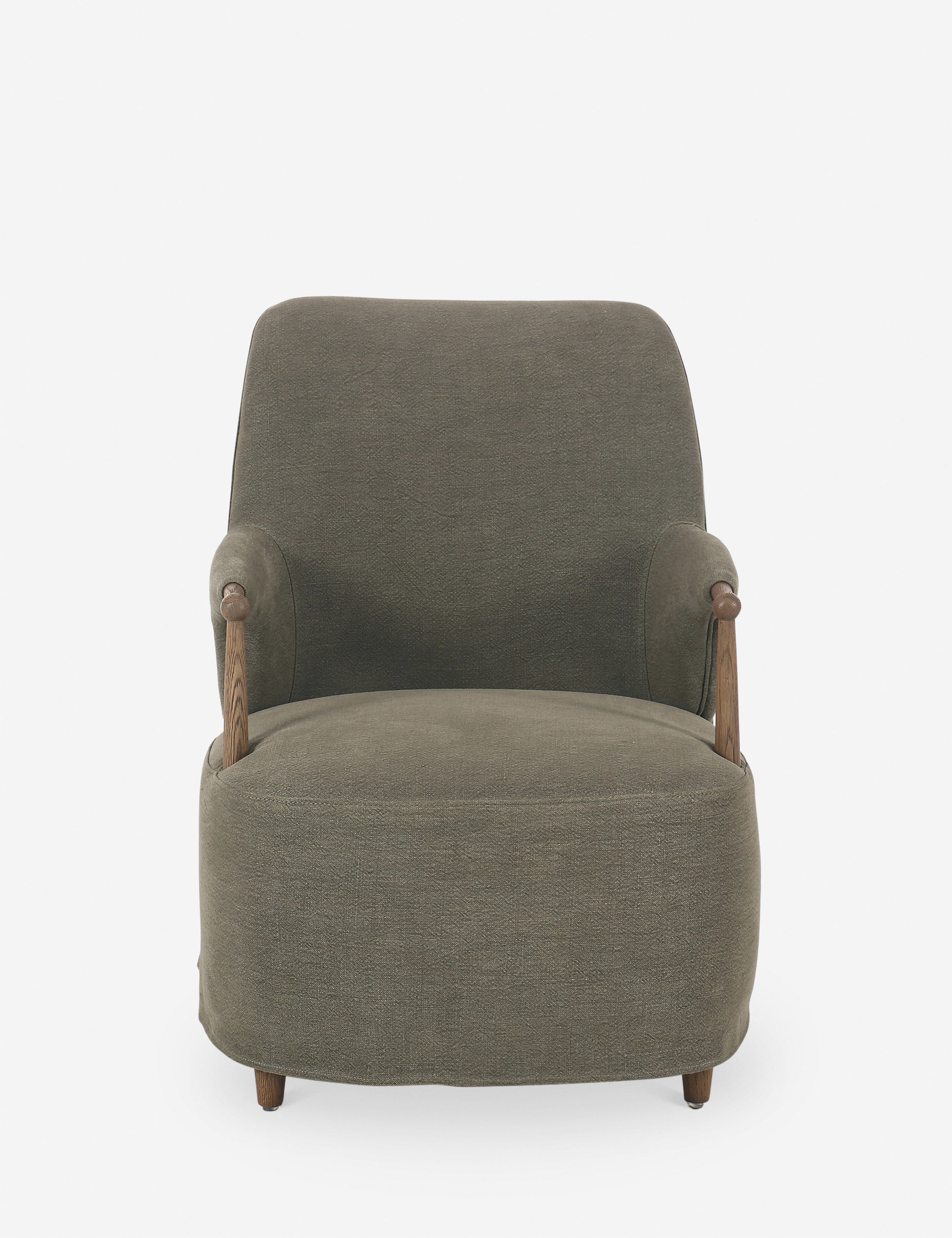 Brently Accent Chair by Amber Lewis x Four Hands - Modern Upholstered Lounge Chair for Living Room, Bedroom & Office Decor - Perfect for Reading Nook, Conversation Area or Cozy Corner