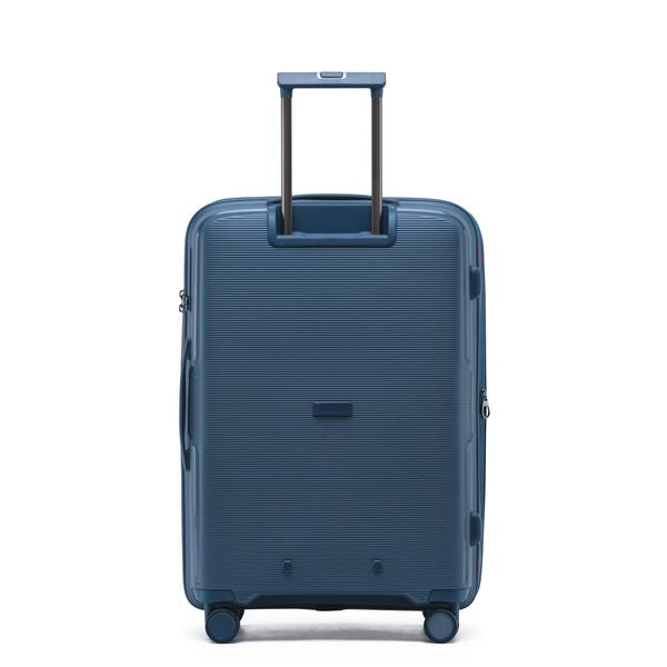 Tosca TCA510 Bel Air 20-Inch Small Cabin Spinner Hard Suitcase - Lightweight Carry-On Luggage for Travel, Blue/Red - Perfect for Weekend Getaways & Business Trips