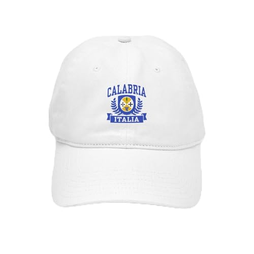 White - Calabria Italia Coat of Arms Cap