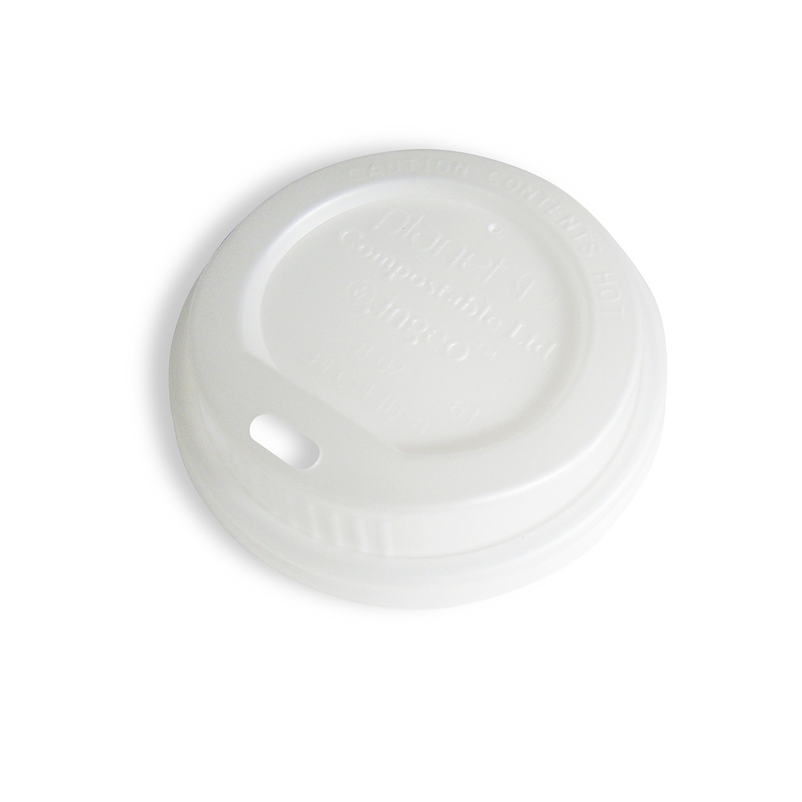 Eco-Friendly 100% Compostable PLA Hot Cup Lids - Fits 8oz Single & Double Wall Coffee Cups (1000 Count Bulk Pack) - Perfect for Coffee Shops, Cafés & Sustainable Businesses