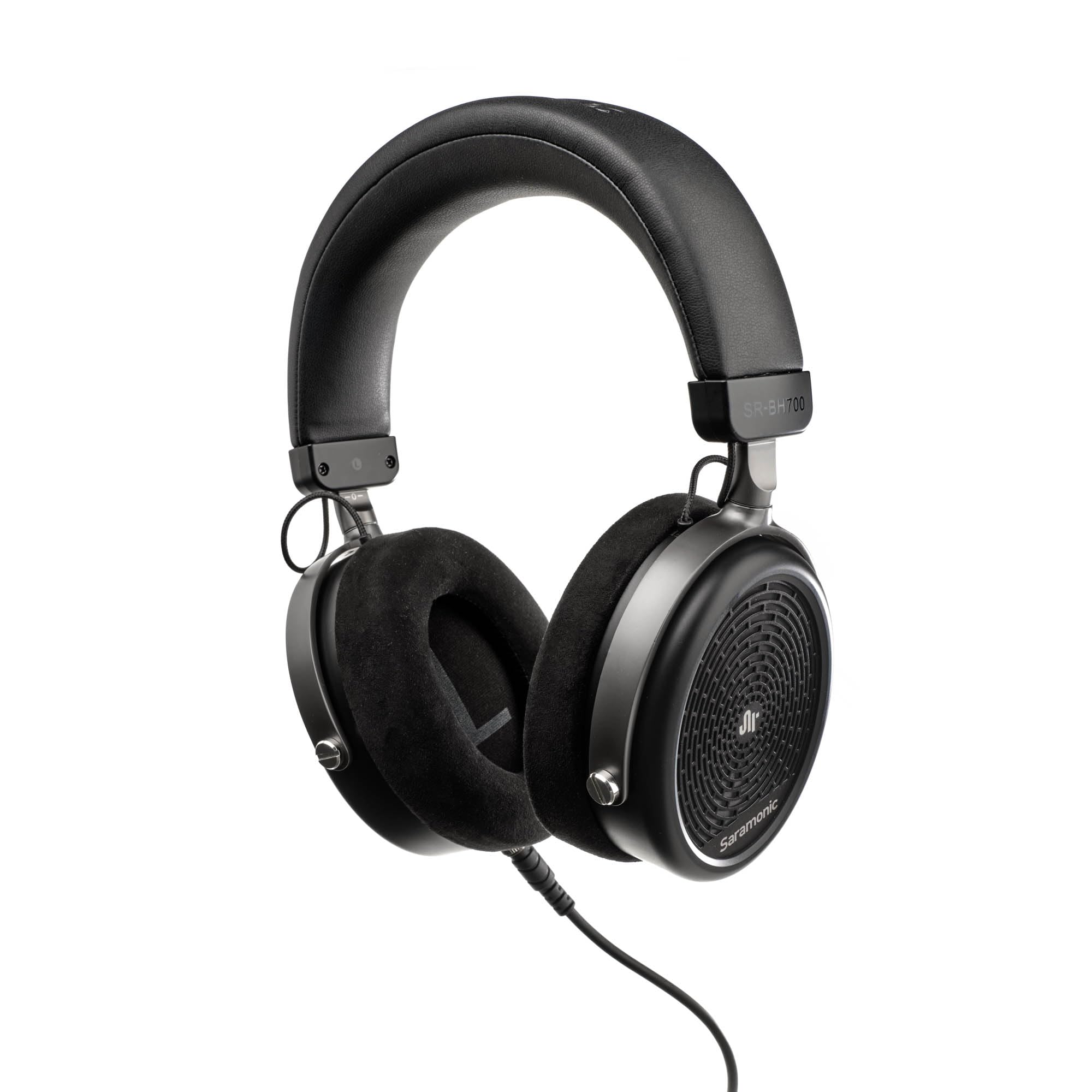 Saramonic Professional Studio Headphones with Coiled & Straight Cables, Velvet & Leather Earpads, 1/4