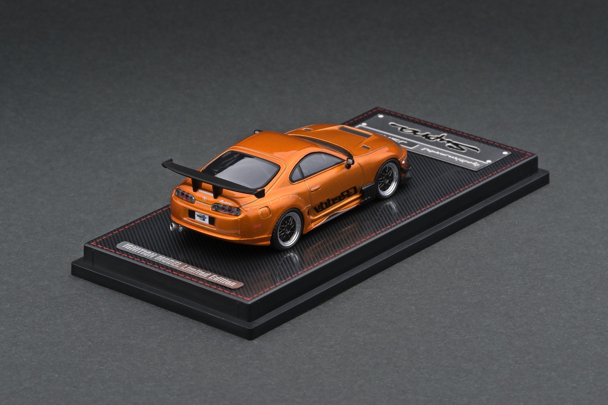 1:64 Toyota Supra RZ GReddy Orange Metallic Diecast Model Car - Collectible Toy Vehicle for Display & Racing Games - Perfect for Car Enthusiasts & Model Collectors
