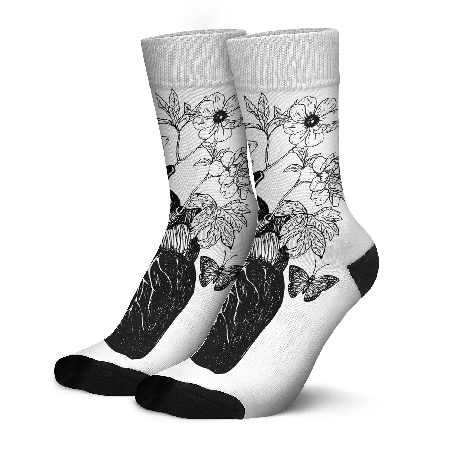 Comfortable High Ankle Crew Socks for Men & Women - Cute Novelty Sports Socks with Funny Designs - Perfect Gift for Athletes, Runners & Casual Wear