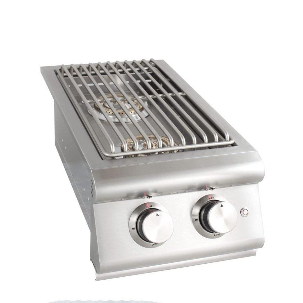 Blaze Grills BLZSB2LTELP Built-In LTE Double Side Burner with LED Lights - Propane Gas Grill for Outdoor Cooking, Backyard BBQs, and Patio Entertaining