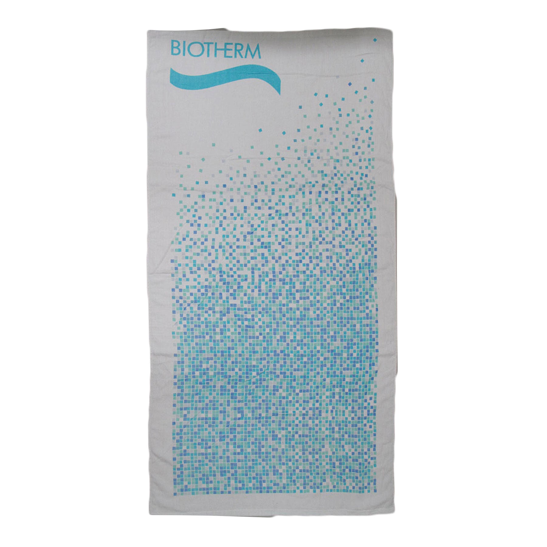 100% Cotton Velour Beach Towel - Soft & Absorbent Biotherm White - Perfect for Pool, Beach & Spa Use