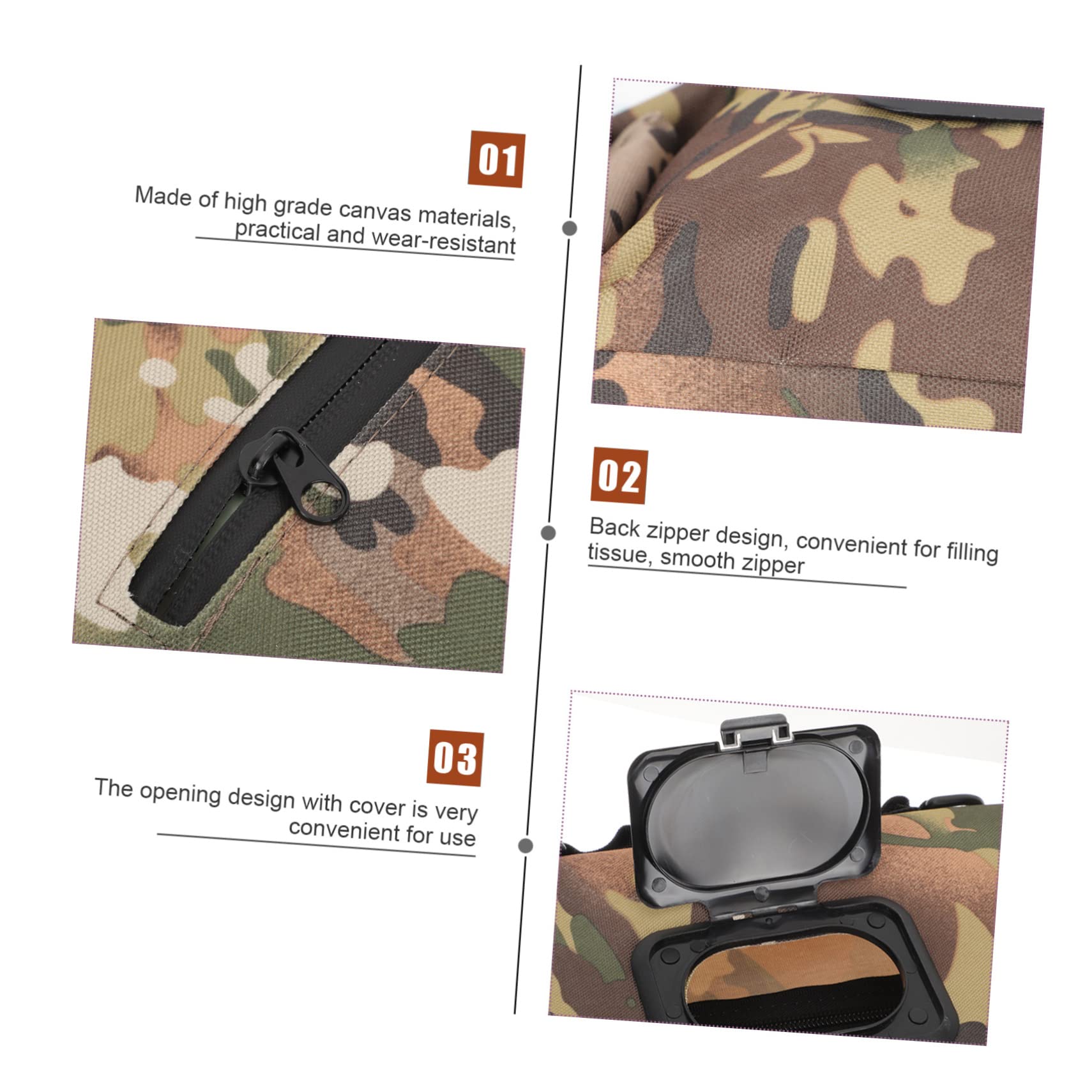 Durable Canvas Tissue Holder for Camping & Travel - Outdoor & Kitchen Use