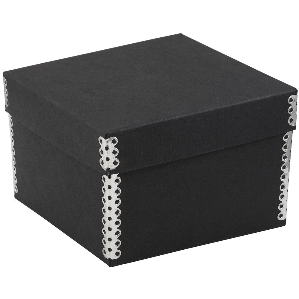 JAM PAPER Black Kraft Nesting Boxes 5x5x3.5in - for Storage & Gifting