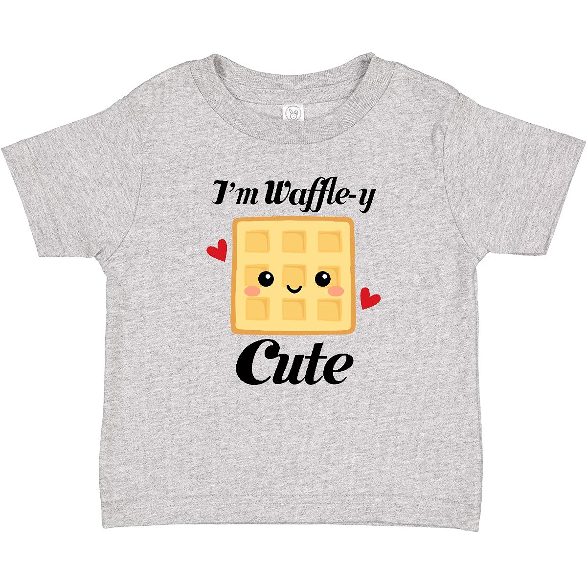 Inktastic Waffle Pun 'I'm Waffle-y Cute' Baby T-Shirt - Adorable Waffle-Themed Outfit for Infants & Toddlers - Perfect for Breakfast Dates, Family Photos & Playtime
