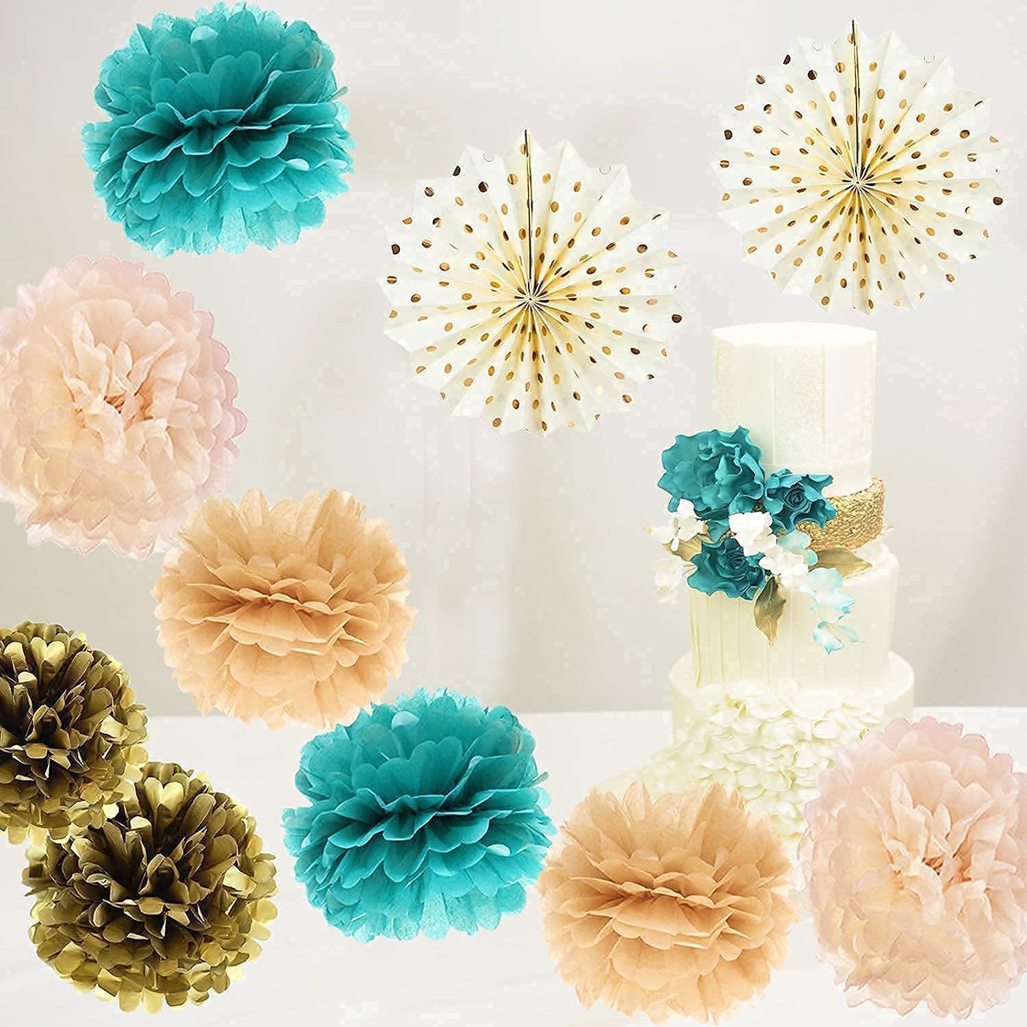 Elegant Teal & Gold 40th Birthday Party Decorations for Women - Premium Balloon Set Included | Perfect for Milestone Celebrations, Anniversary Parties & Special Occasions
