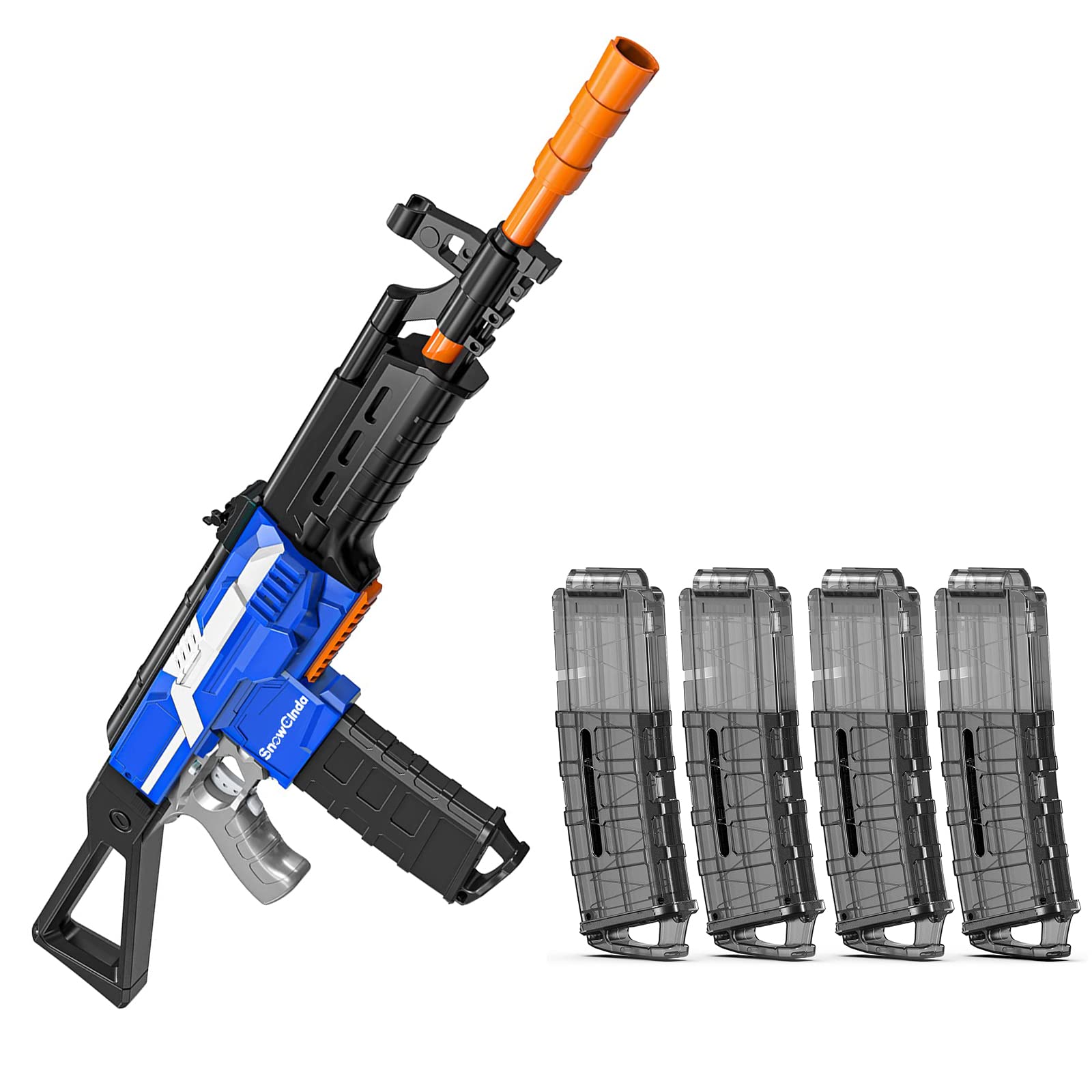 Nerf Automatic Toy Gun with 5 Magazine Clip - Foam Dart Blaster for Kids Ages 6-12 | 3 Burst Modes for Outdoor Play, Birthday Gifts & DIY Foam Blaster Battles