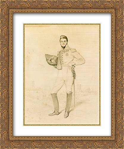 20x24 Gold Ornate Frame with Double Matted Museum Art Print by Jean Auguste Dominique Ingres - Classic Wall Decor for Living Room, Bedroom & Office