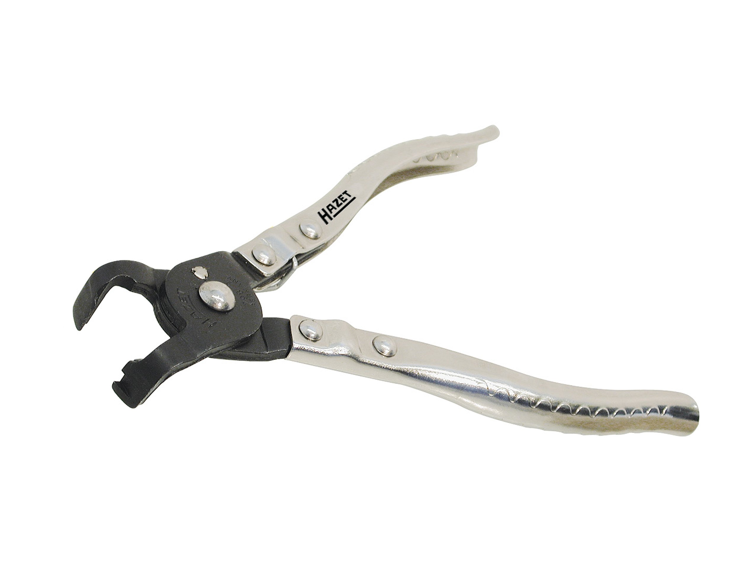Hazet Hose Clamp Pliers with Fixed Jaws 90-Degree Bent - Professional Automotive Tool HZ798-2 for Car Repair and Maintenance