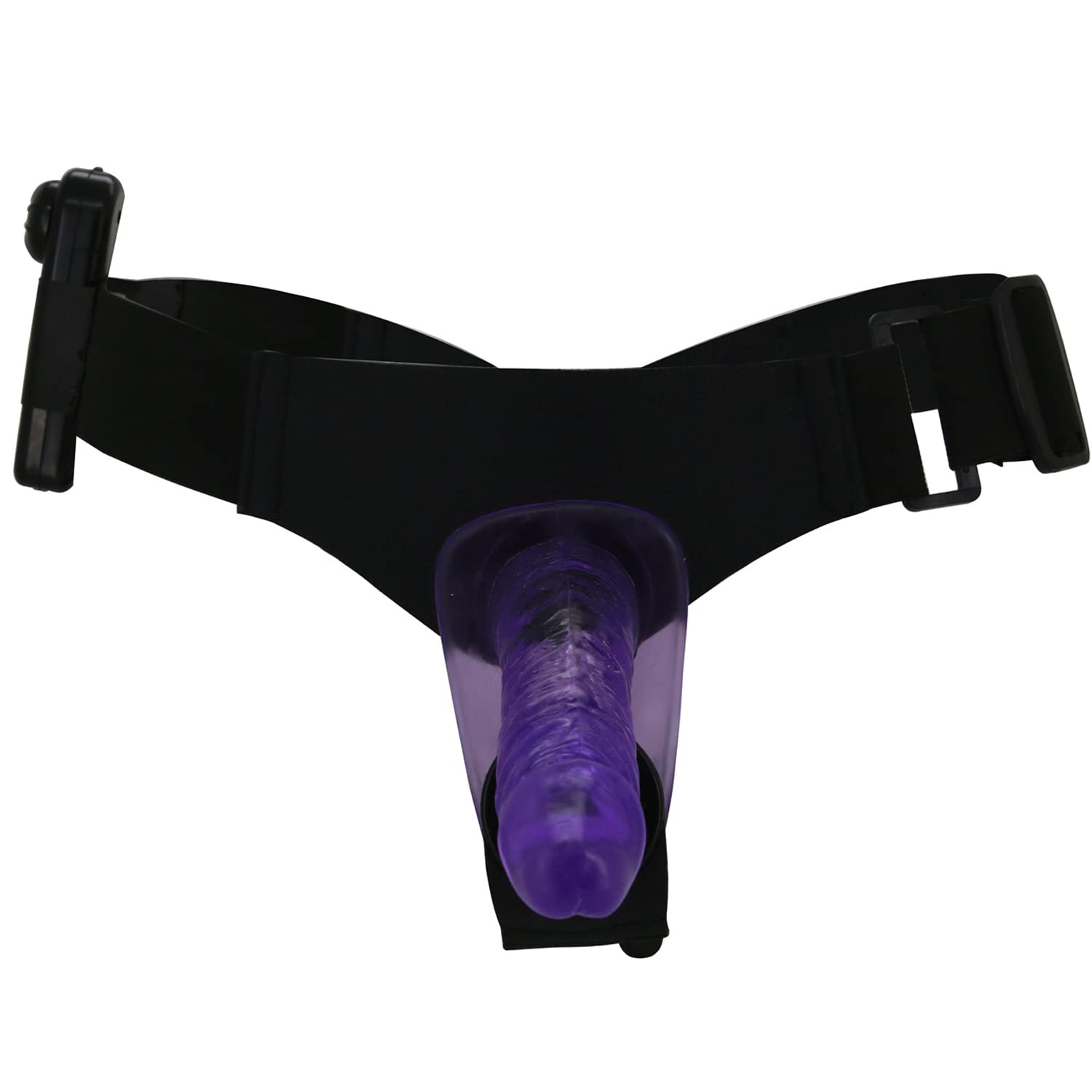 Remote Control Strap-On Double Sided Vibrating Dildo - Wearable Harness for Couples, Purple Adult Toy for Lesbian & Solo Play - Perfect for Role Play & Spicing Up Your Sex Life