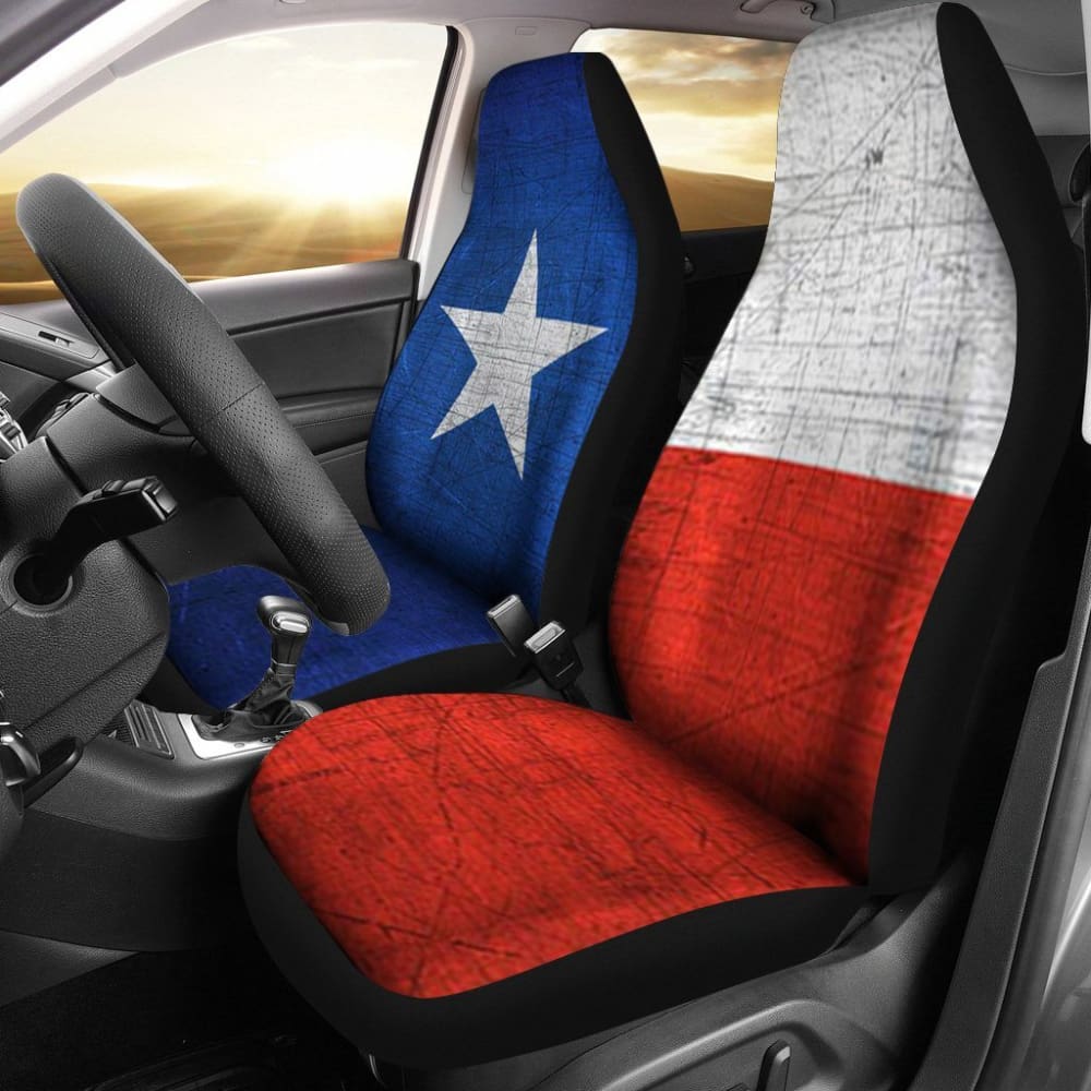Texas Flag Car Seat Covers for Trucks & SUVs - Durable American Made Front Seat Protectors - Perfect for Road Trips, Tailgating & Patriotic Decor