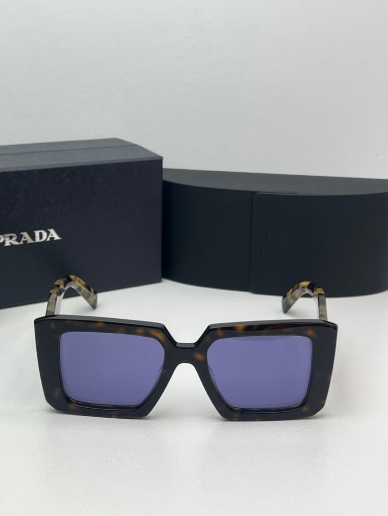 Prada PR23YSF Tortoise Mirror Sunglasses for Women - UV Protection & Stylish Design - Perfect for Outdoor Activities, Beach, and Fashion Events