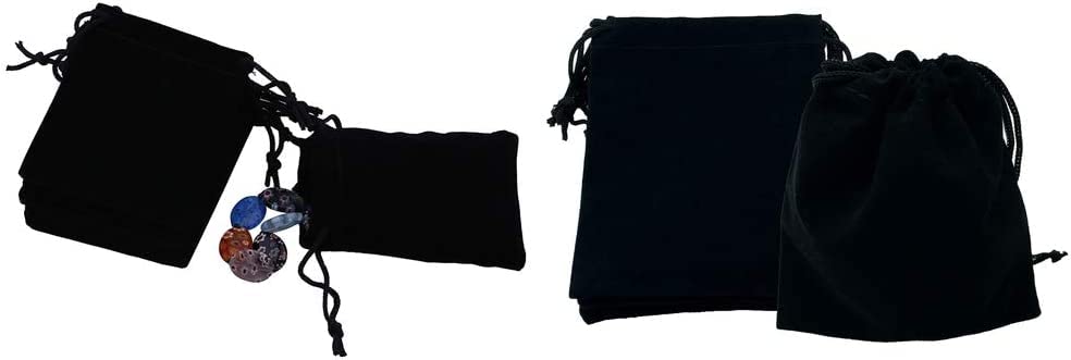 100-Piece Velvet Jewelry Pouches Bulk - Drawstring Gift Bags for Wedding Favors, Jewelry Storage & Travel Organizer (Wholesale Lot)
