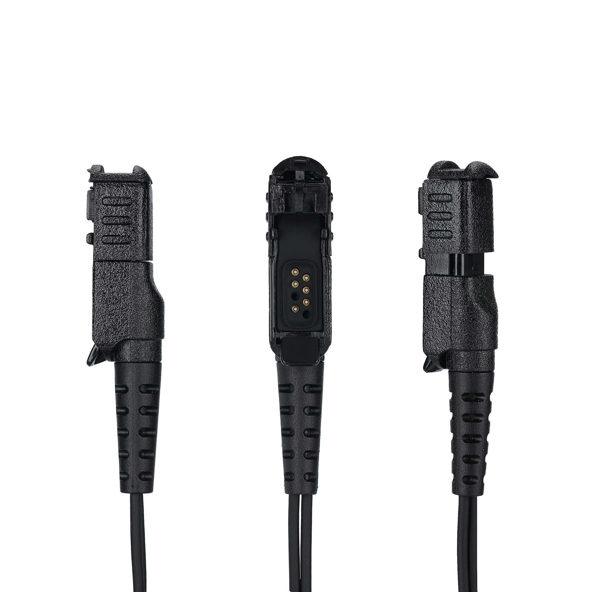 Motorola XPR3300e XPR3300 XPR3500 XPR3500e Walkie Talkie Headset - Trandsentivis XPR 3300e 3500e Earpiece with Acoustic Tube & Mic PTT Button - Durable Two-Way Radio Accessory for Security, Construction & Event Staff Communication