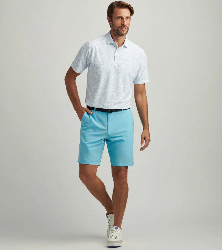 Peter Millar Men's 9 Inch Shackleford Performance Hybrid Shorts - Quick-Dry Golf & Casual Shorts with Stretch Comfort in Maya Blue | Perfect for Golf, Tennis & Summer Outdoor Activities