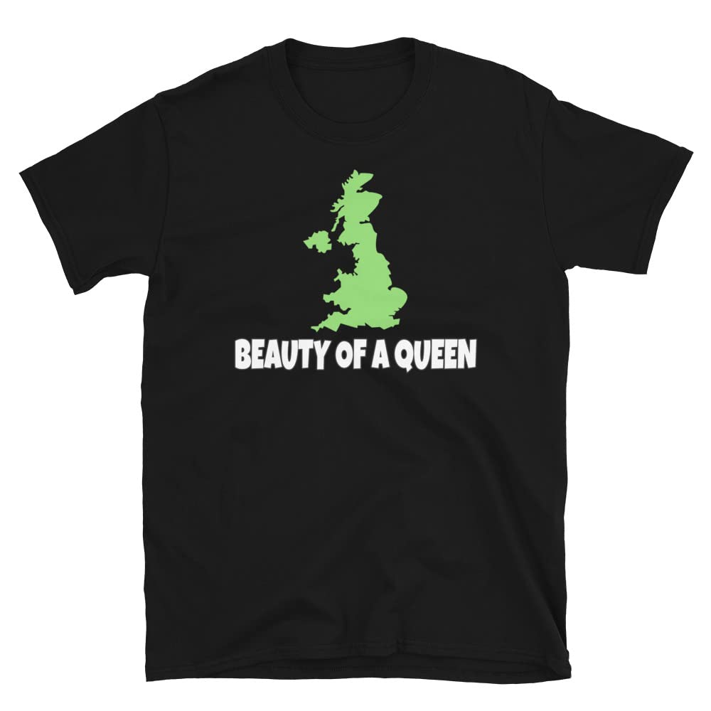 Queen Platinum Jubilee Unisex T-Shirt - Green UK Royal Celebration Tee | Commemorative Gift for Queen's Anniversary, British Monarchy Fan Apparel