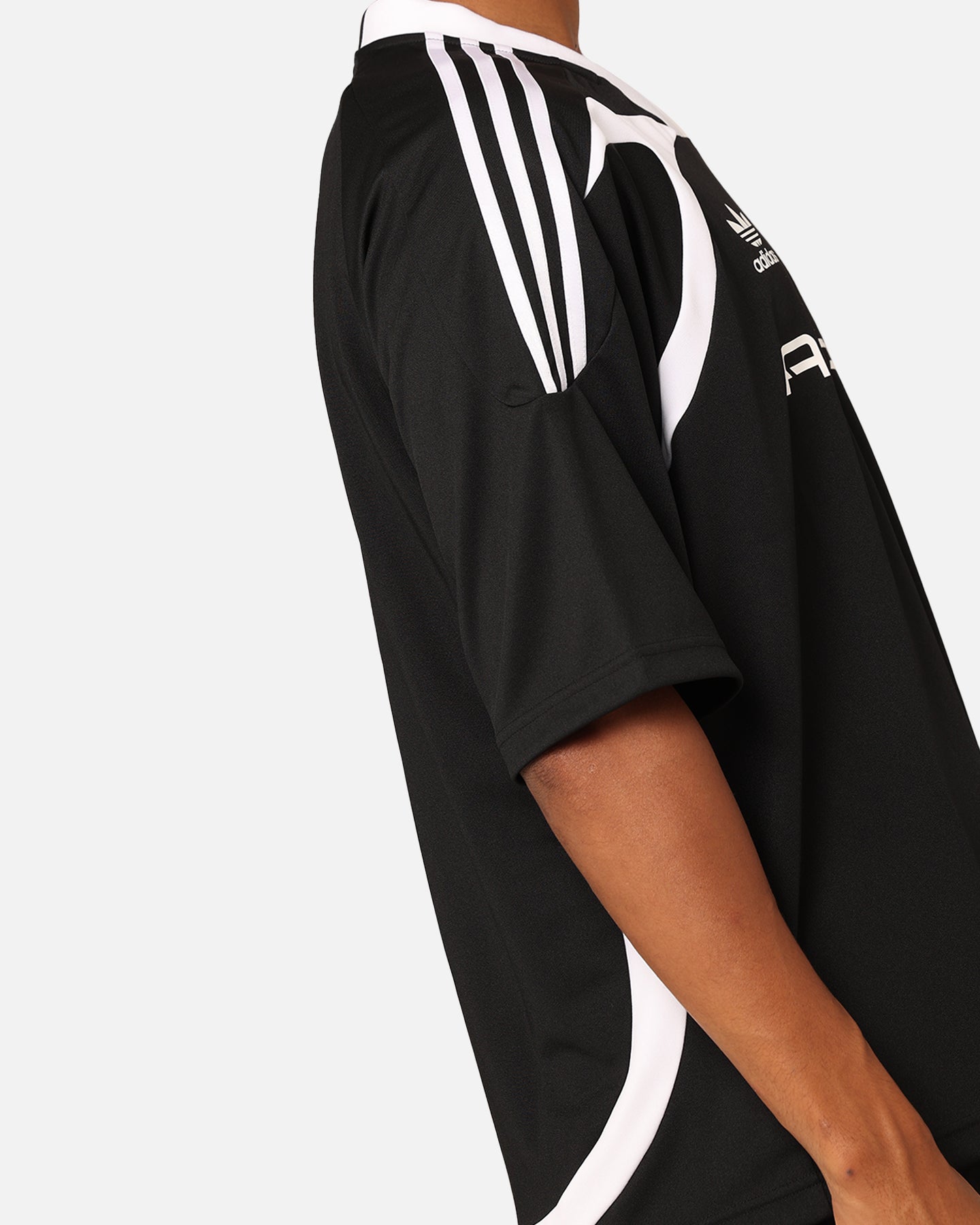 Adidas Oversized Short Sleeve Jersey T-Shirt - Black | Men's Athletic Casual Shirt for Running, Gym & Streetwear Fashion