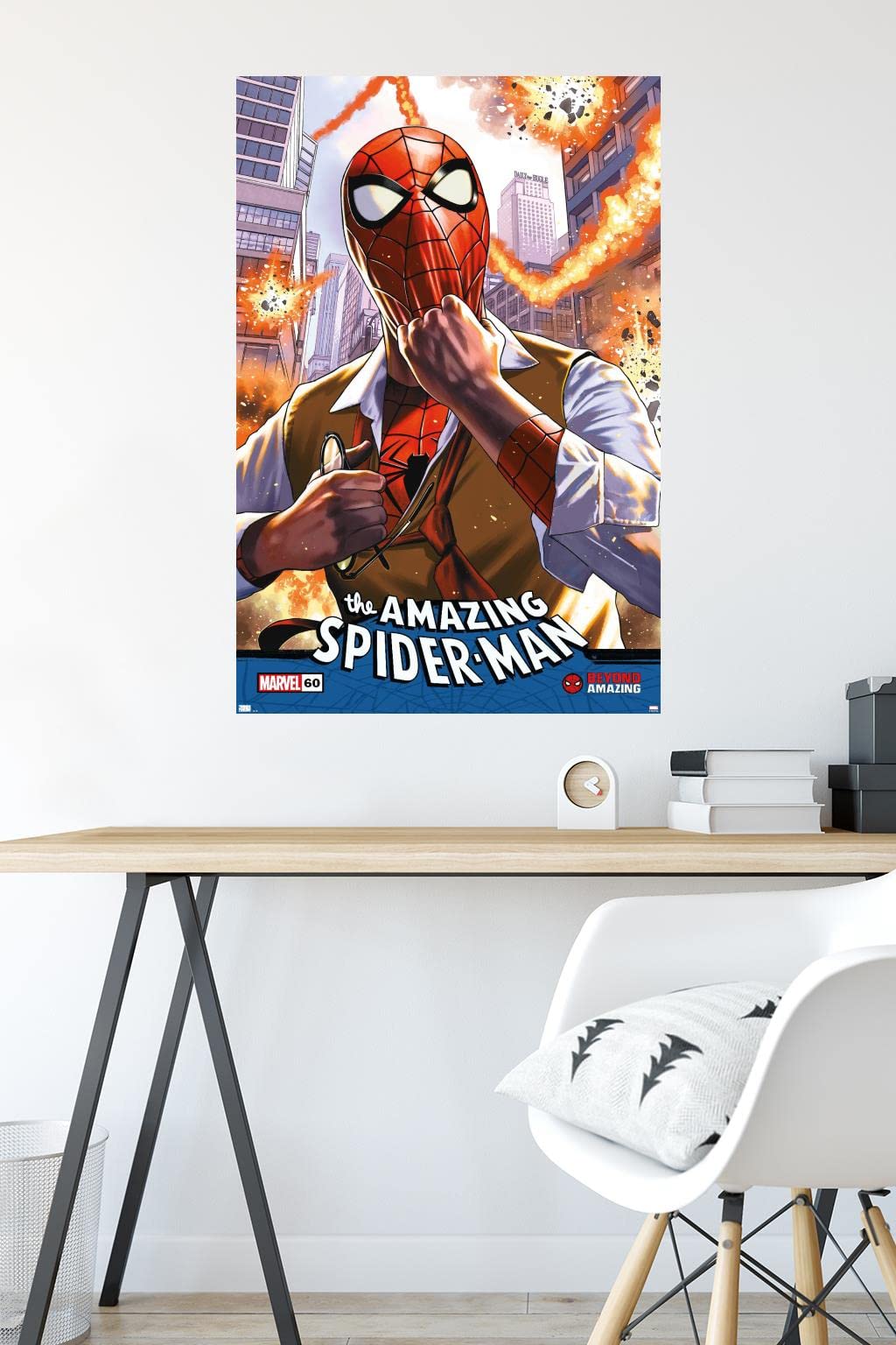 Marvel Comics Spider-Man: Beyond Amazing Quick Change Cover Wall Poster - 34L x 22.4W, Premium Unframed Version - Perfect for Home Decor, Office & Comic Book Fan Gifts