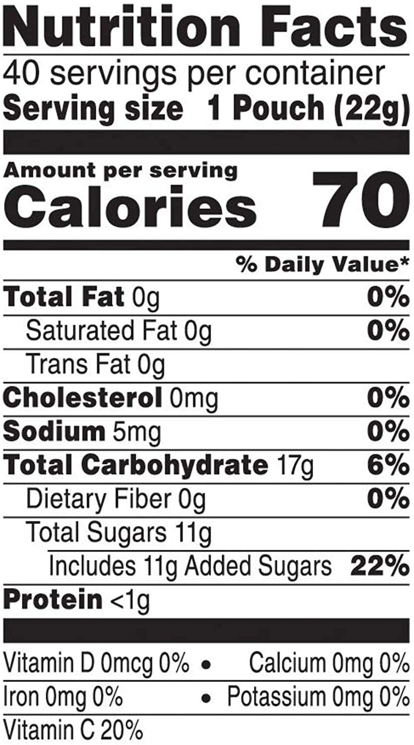 Gluten Free & Fat Free Mixed Berry Fruity Snacks - 32 Oz (40 Pouches) | Healthy On-The-Go Snack for Kids Lunch, Office & Travel