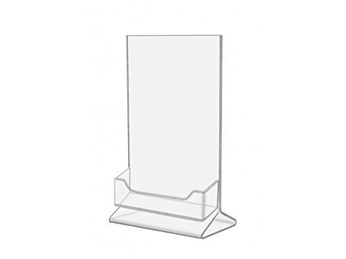 (6 Pack) 4x6 Inch Clear Acrylic Picture Frames - Durable Menu Holders for Restaurants, Photo Displays, Advertising Signs & Information Boards - Perfect for Home, Office, Retail & Hospitality Use