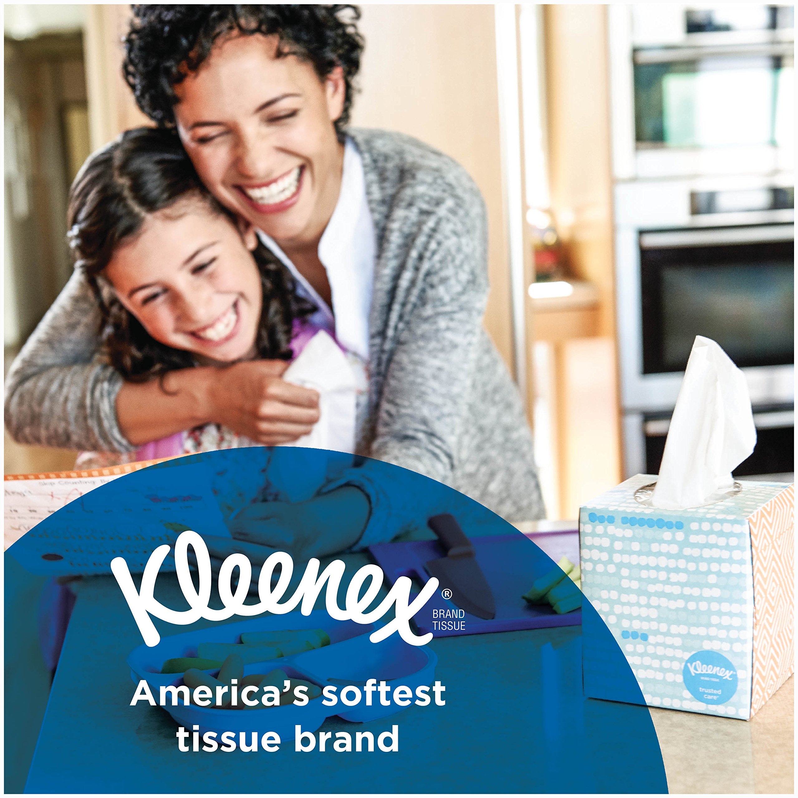 Kleenex Ultra Soft Facial Tissues - 3 Pack (120 Tissues per Flat Box) | Gentle & Strong for Daily Use at Home, Office & Travel