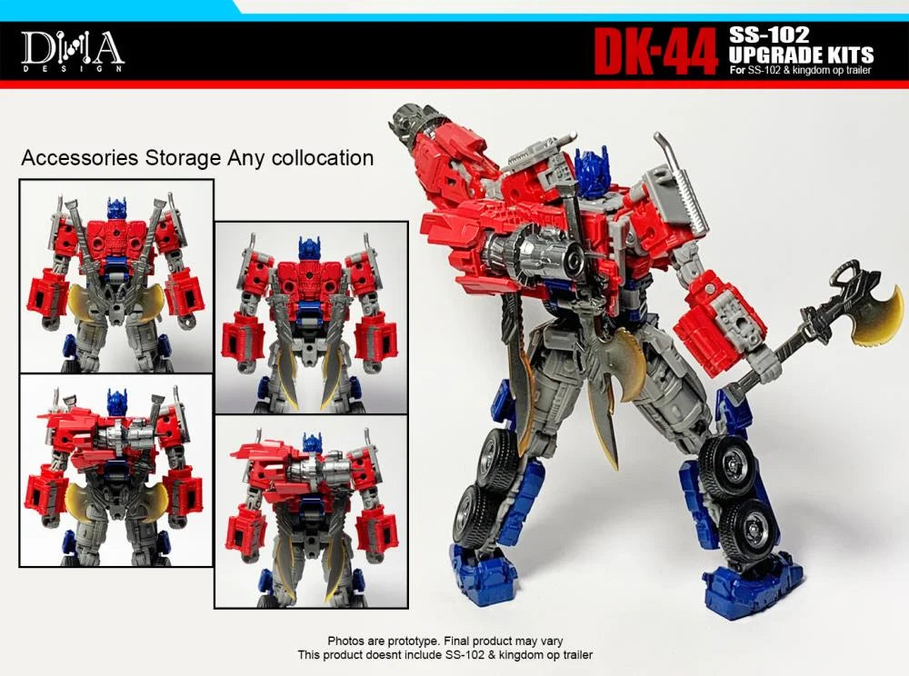 DNA Design DK 44 Upgrade Kit for Transformers Studio Series SS 102 Optimus Prime - Enhance Your Collectible Figure with Premium Accessories for Display & Photography