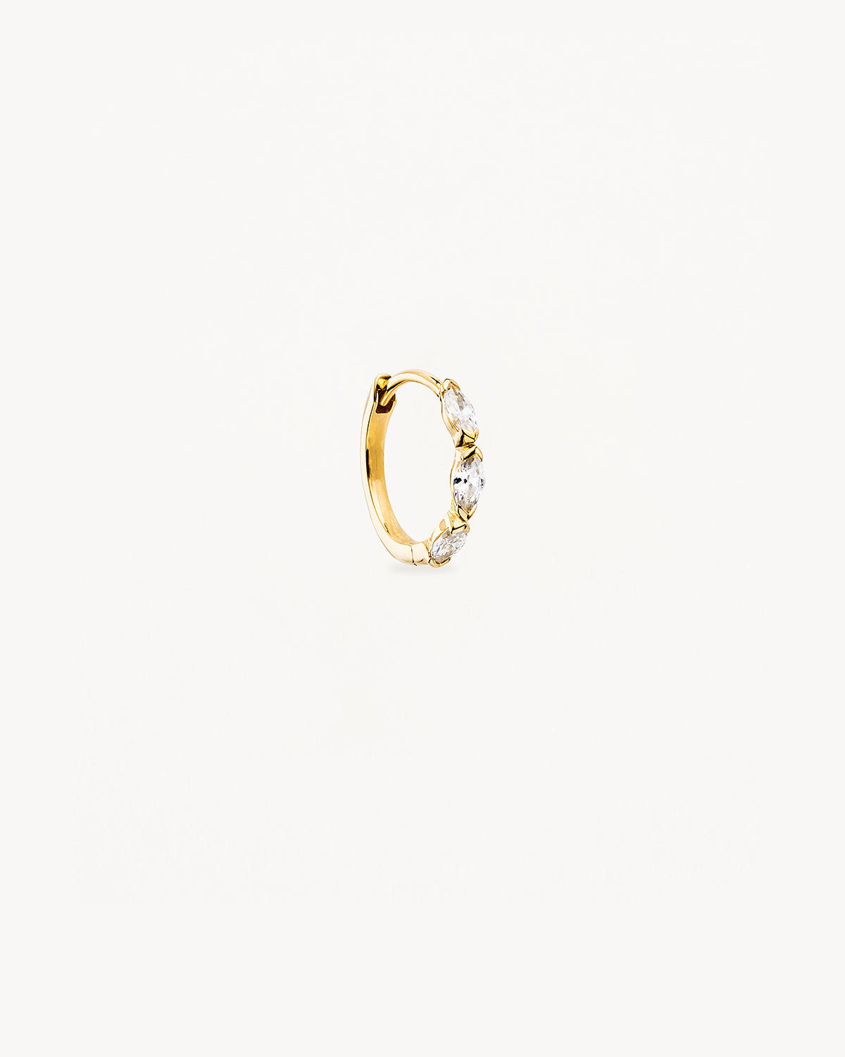 14K Solid Gold Sunlit Petals Lab Grown Diamond Hoop Earrings for Women - Sparkling Everyday Jewelry & Special Occasion Gift