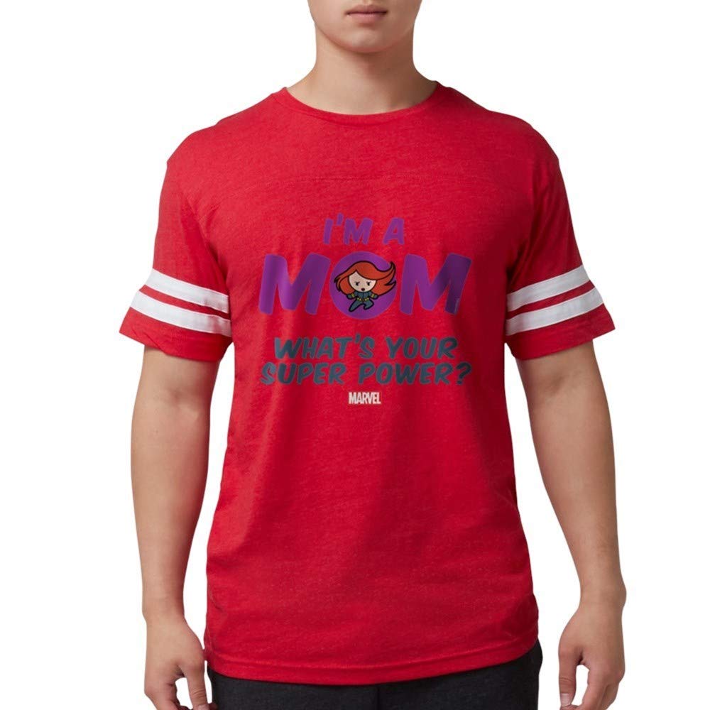 Marvel Mom Black Widow Men's Football Shirt - Superhero Graphic Tee for Avengers Fans | Perfect for Game Day, Cosplay & Marvel-Themed Parties