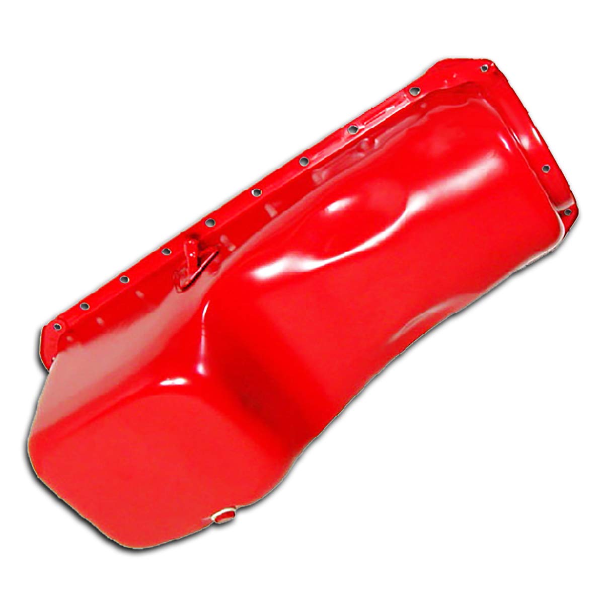 1965-1990 Chevy BB Big Block 396/402/427/454 Stock Capacity Oil Pan - Orange - Perfect for Classic Car Restoration & Engine Rebuilds