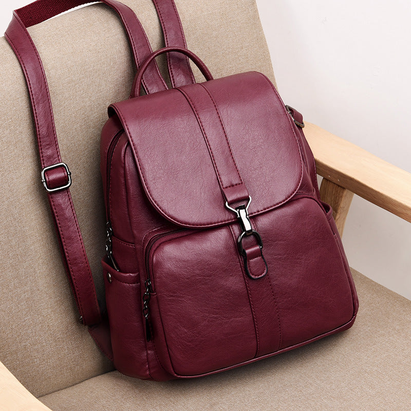 Premium Genuine Leather Backpack - Soft, Durable & Stylish for Men & Women | Perfect for Travel, Work & School | Water-Resistant & Spacious Design