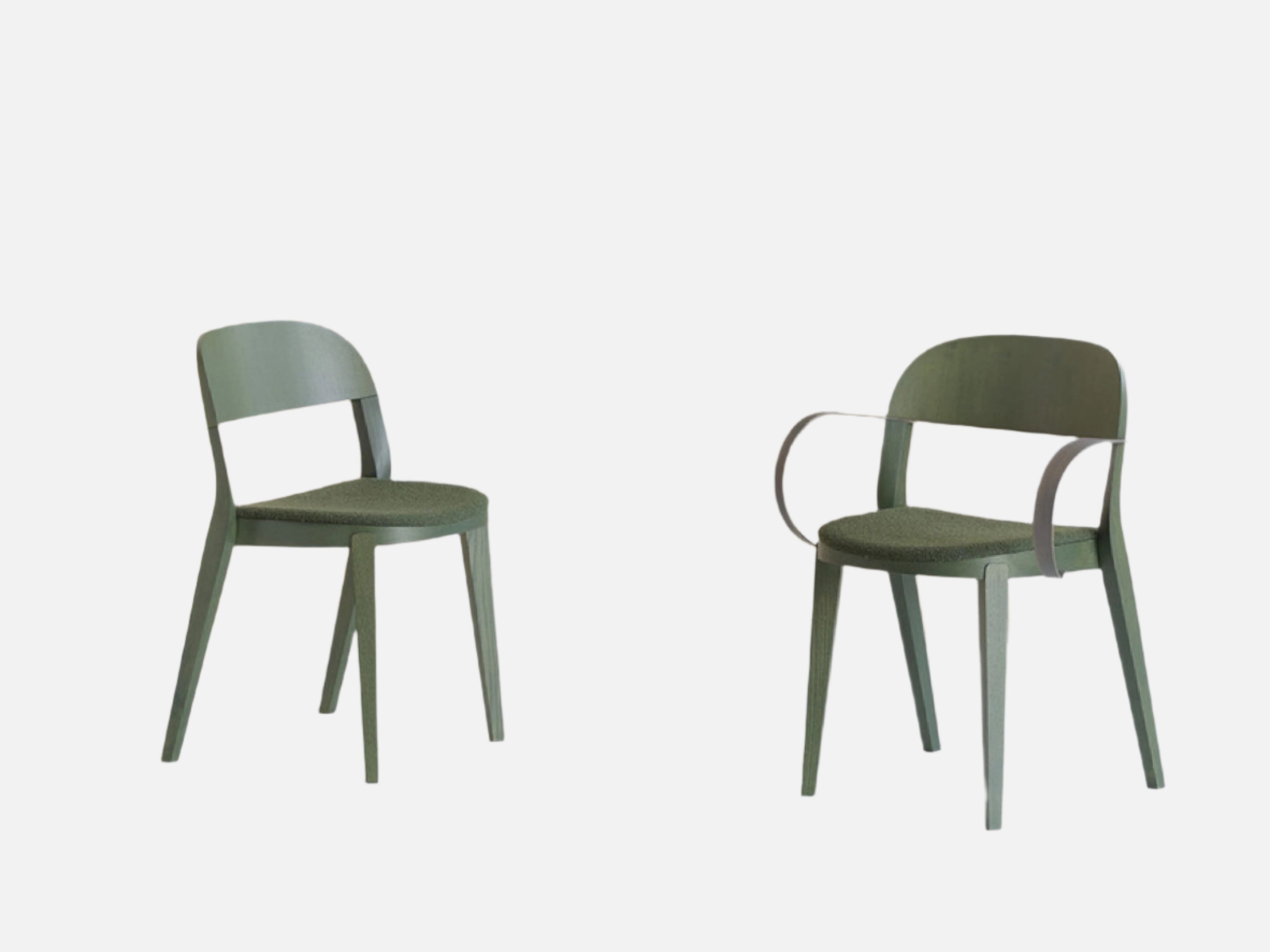 Minima Modern Dining Chair with Padded Seat - Comfortable Kitchen & Dining Room Furniture for Home, Restaurant, and Office Use